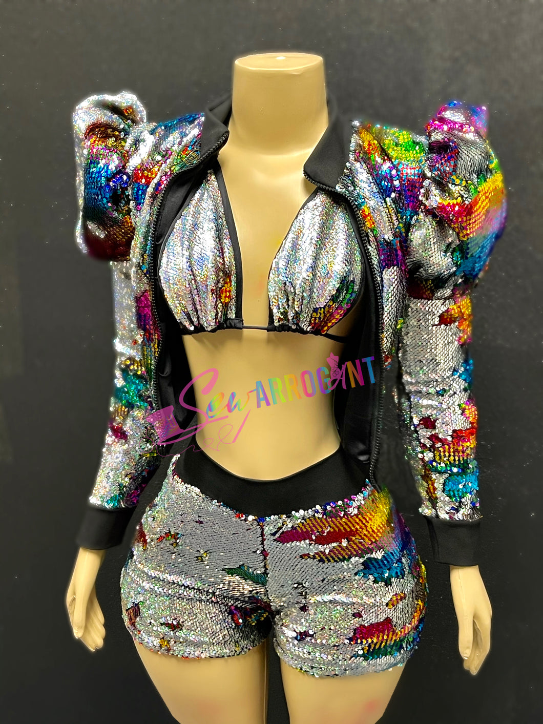 Sequin custom made set
